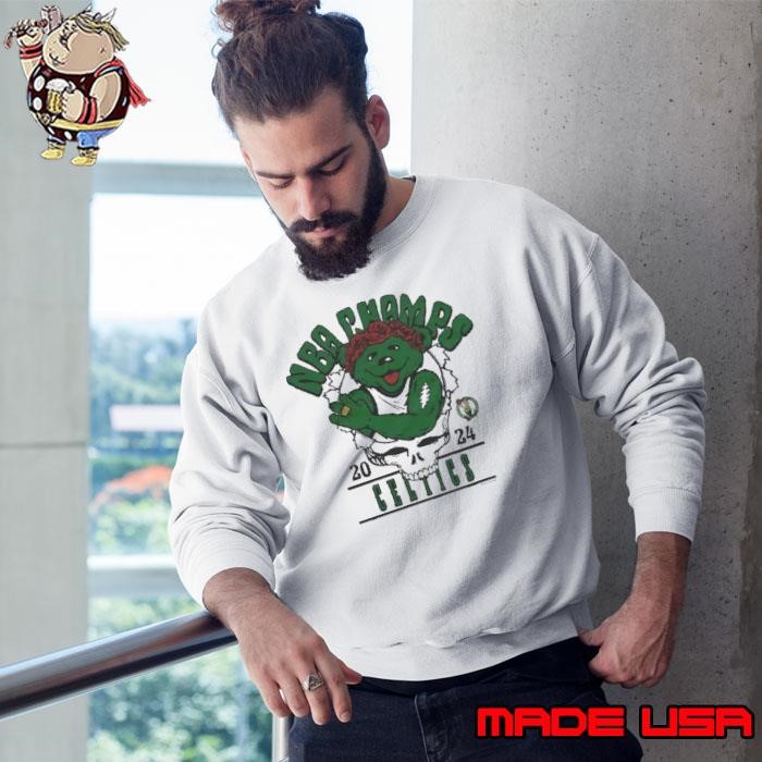 Awesome Boston Celtics 2024 NBA Finals Champions Grateful Dead Tri-Blend Sweatshirt