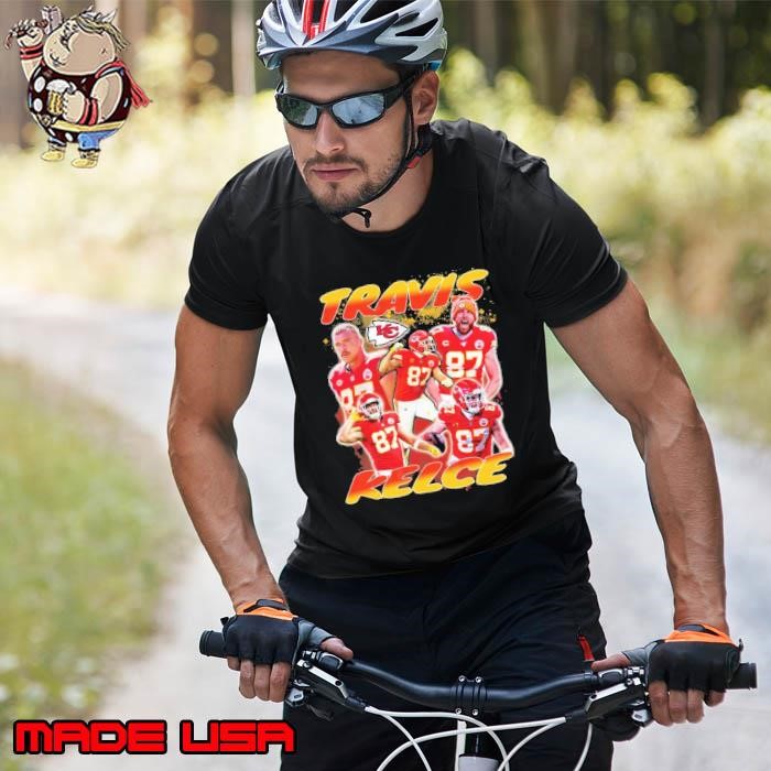 Awesome Travis Kelce an American football tight end Kansas City Chiefs Vintage Collage Unisex