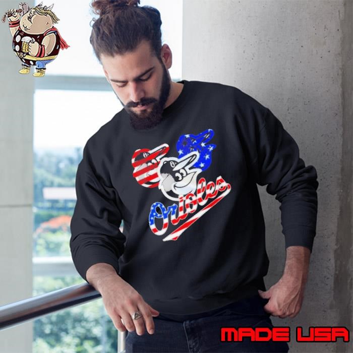 Baltimore Orioles Logo Independence Day Sweatshirt
