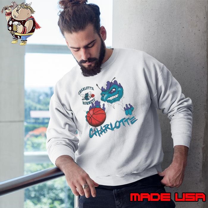 Charlotte Hornets 90s Vintage Basketball Sweatshirt