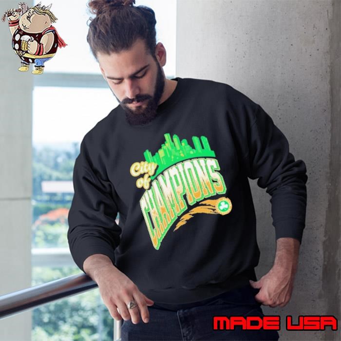 City Of Champions Boston Celtics 2024 Skyline Sweatshirt