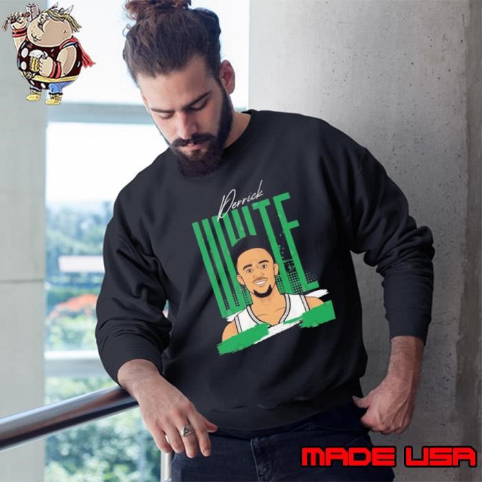Derrick White American professional basketball player In Boston Celtics Sweatshirt