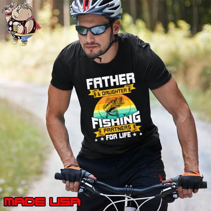 Father And Daughter Fishing Partners For Life Fishing Vintage Unisex