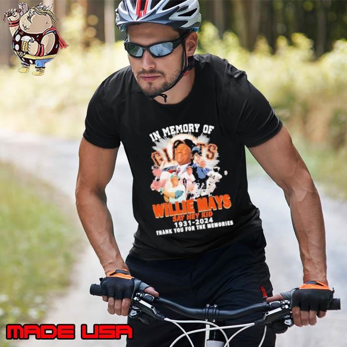 In Memory Of Willie Mays Say Hey Kid 1931-2024 Thank You For The Memories Unisex