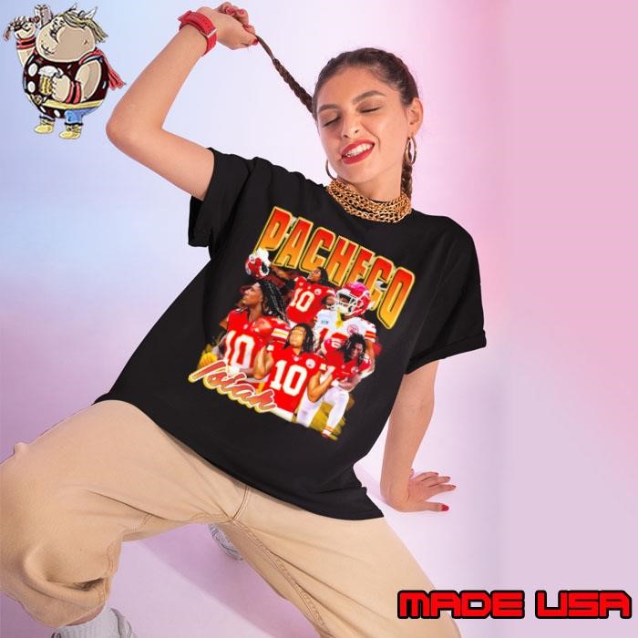Isiah Pacheco American football running back Kansas City Chiefs Collage Ladies tee
