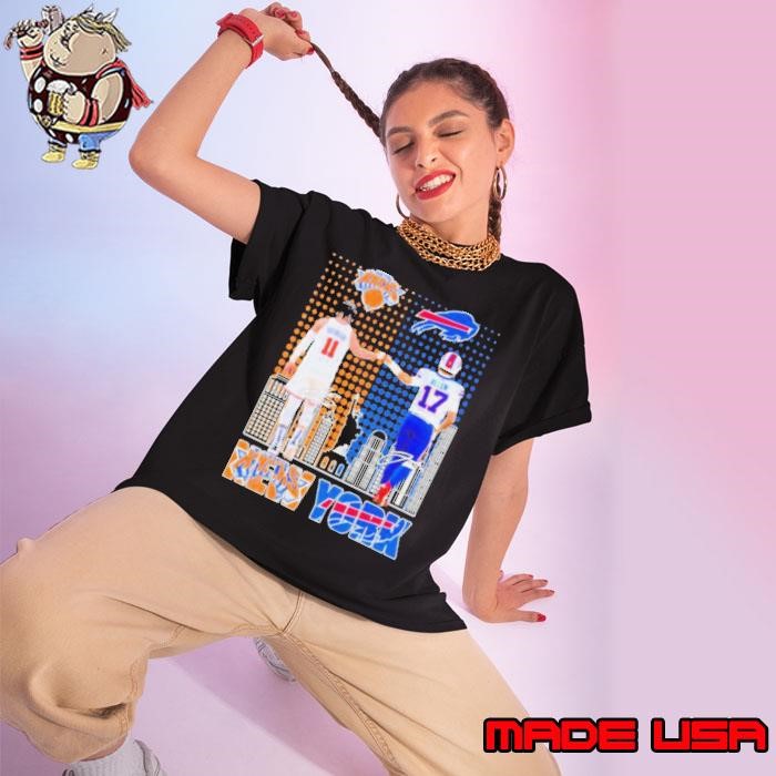 Jalen Brunson New York Knicks And Josh Allen Buffalo Bills Ladies tee