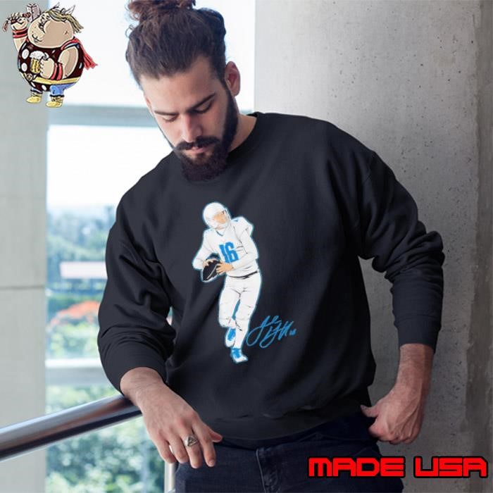 Jared Goff American football quarterback Detroit Lions Superstar Pose Sweatshirt