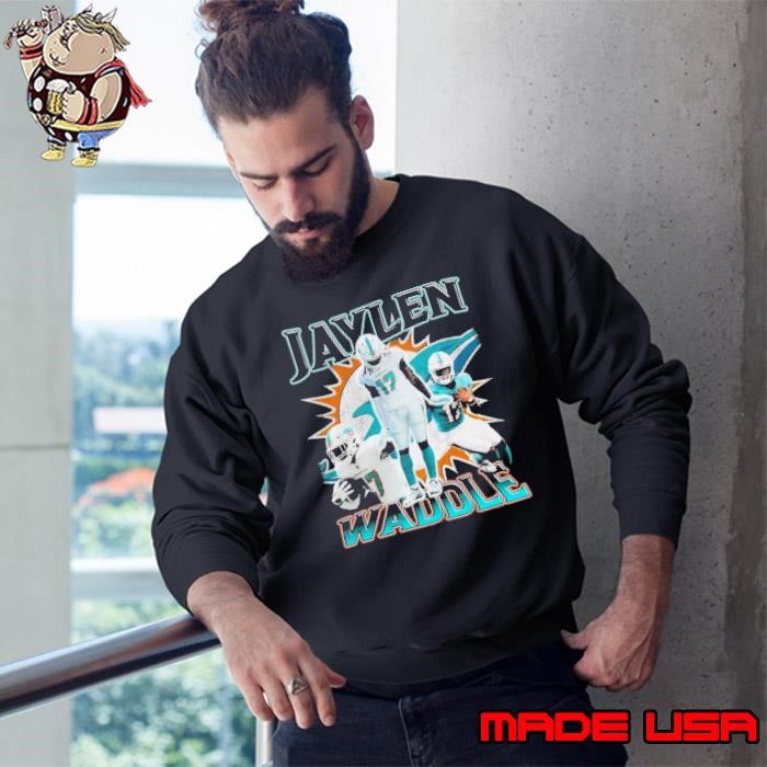Jaylen Waddle American football wide receiver Vintage Collage Sweatshirt