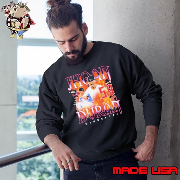 Jhoan Duran Flame Thrower Minnesota Twins Sweatshirt