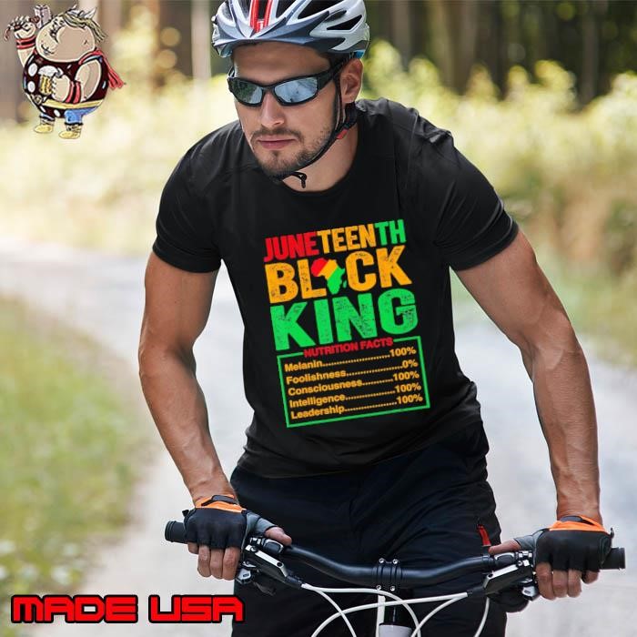 Juneteenth Black King Nutritional Facts Pride African Unisex