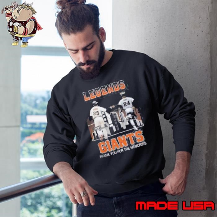 Legends Bonds And Mays Giants Thank You For The Memories Sweatshirt