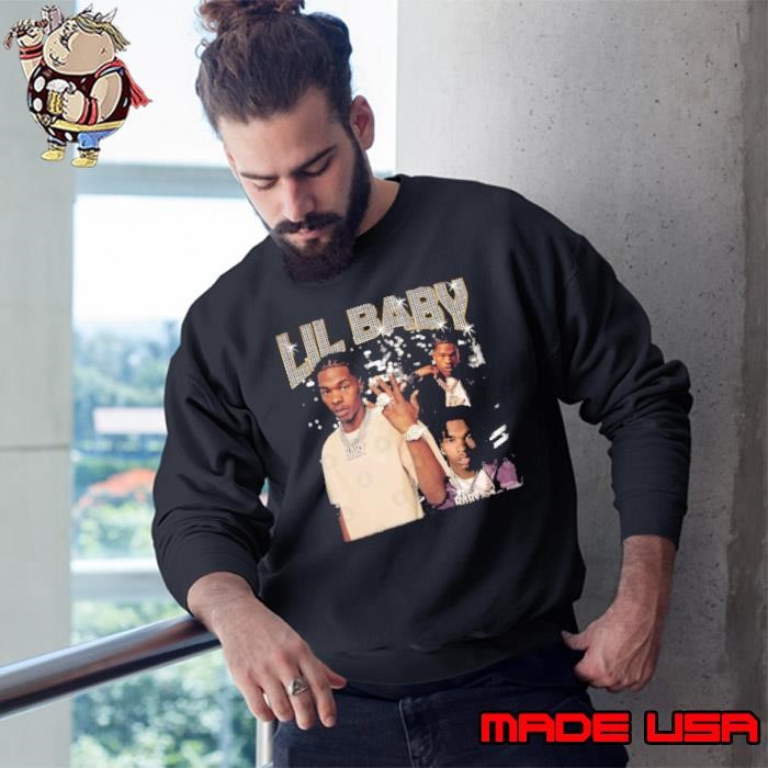 Lil Baby American rapper from Atlanta Georgia Retro Bootleg Sweatshirt