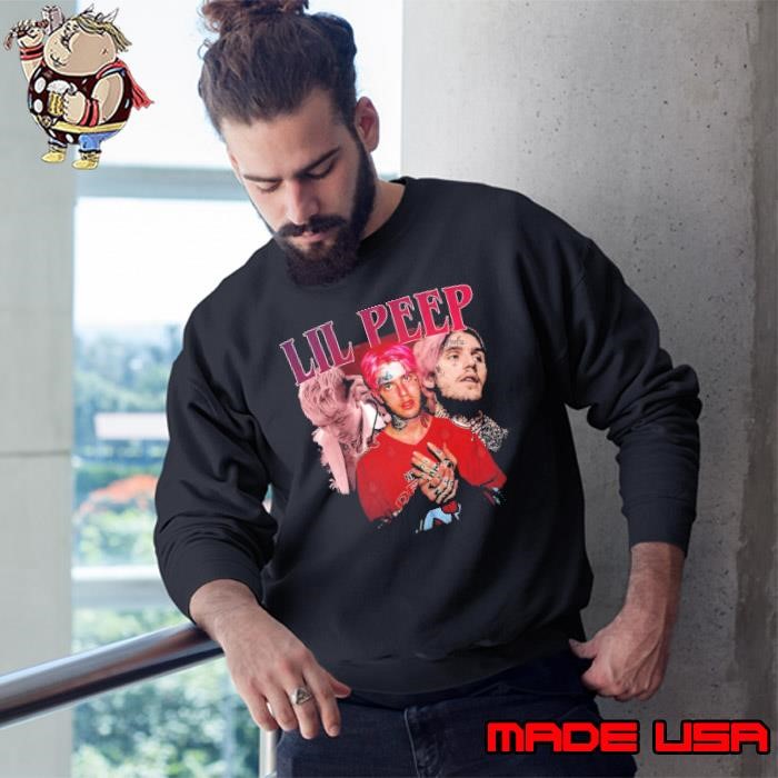 Lil Peep American rapper and singer-songwriter Retro Collage Sweatshirt