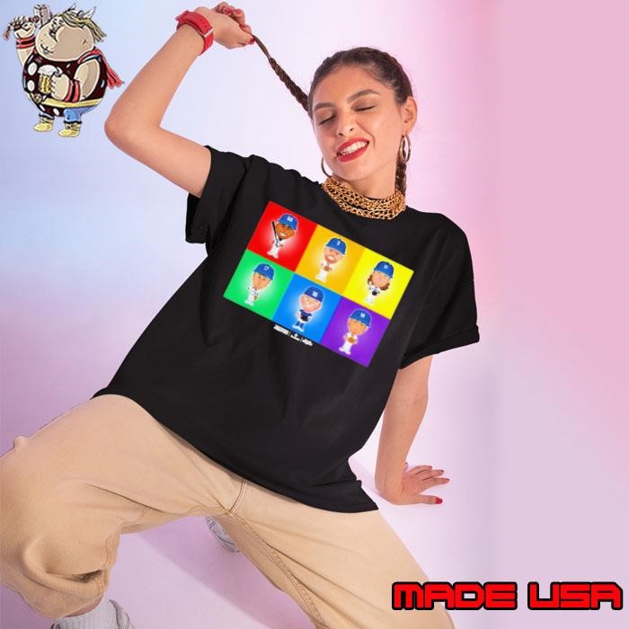 Los Angeles Baseball Rainbow Pride MLBPA Ladies tee