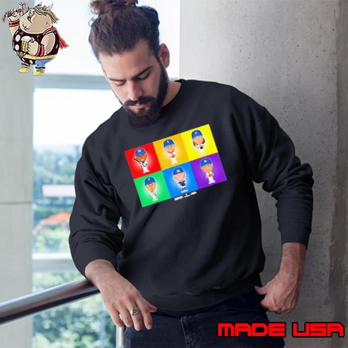 Los Angeles Baseball Rainbow Pride MLBPA Sweatshirt