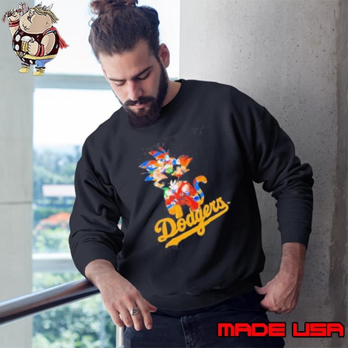 MLB Anime Dragon Ball Dodgers Cartoon Baseball Meme Sweatshirt