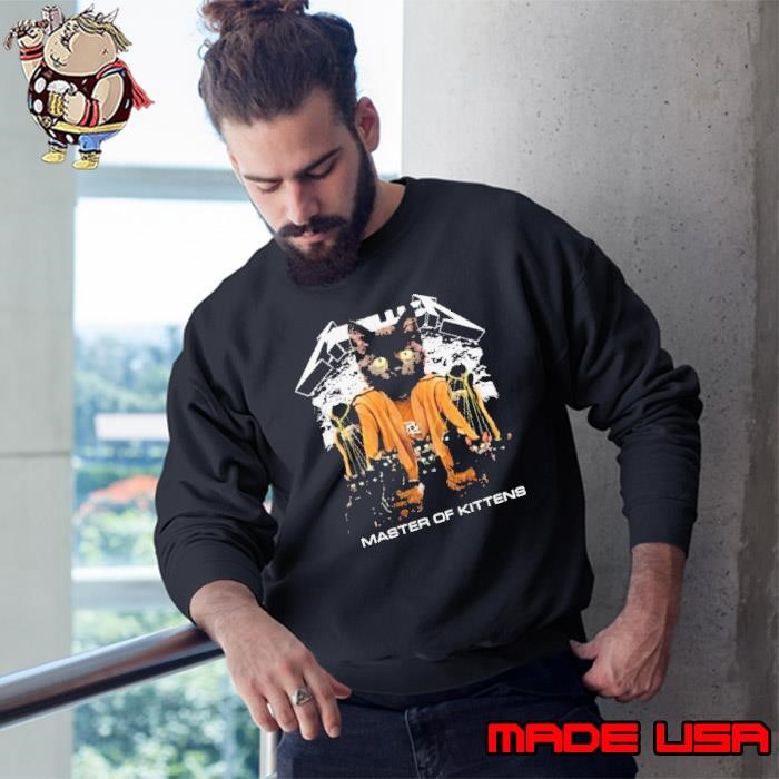 Metallica Band Master Of Kittens Black Cat Sweatshirt