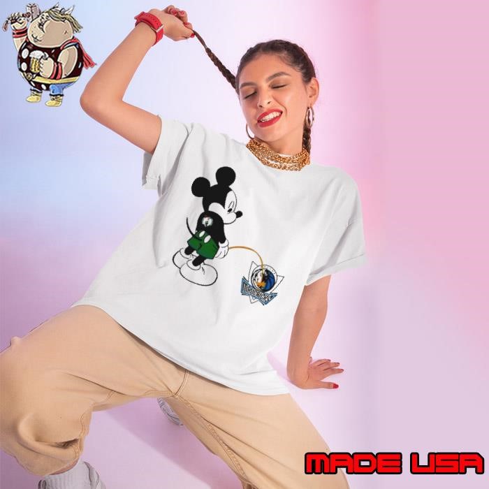 Mickey Boston Celtics Piss On Dallas Mavericks Ladies tee