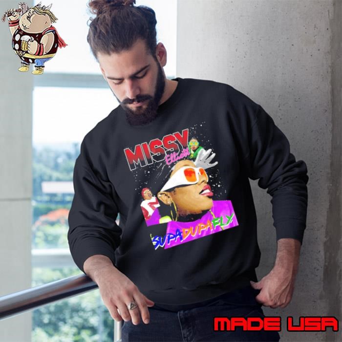 Missy Elliott Big Face an American rapper, singer songwriter Sweatshirt