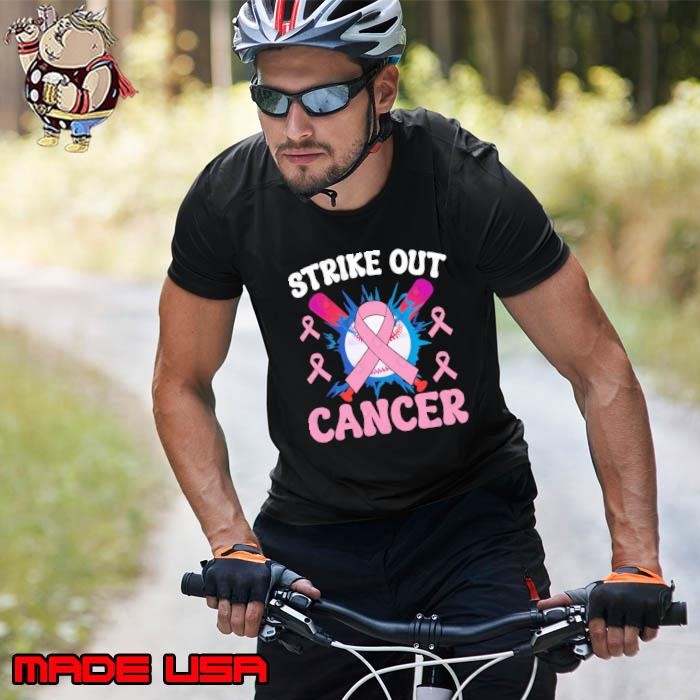 Month Softball Fight Pink Strike Out Breast Cancer Awareness Unisex