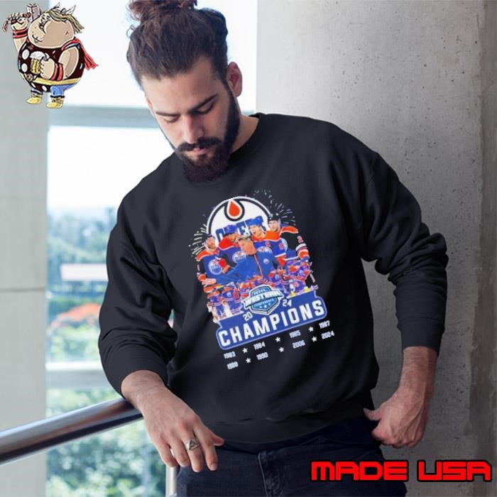 NHL Western Conference 2024 Champions Edmonton Oilers Team Sweatshirt
