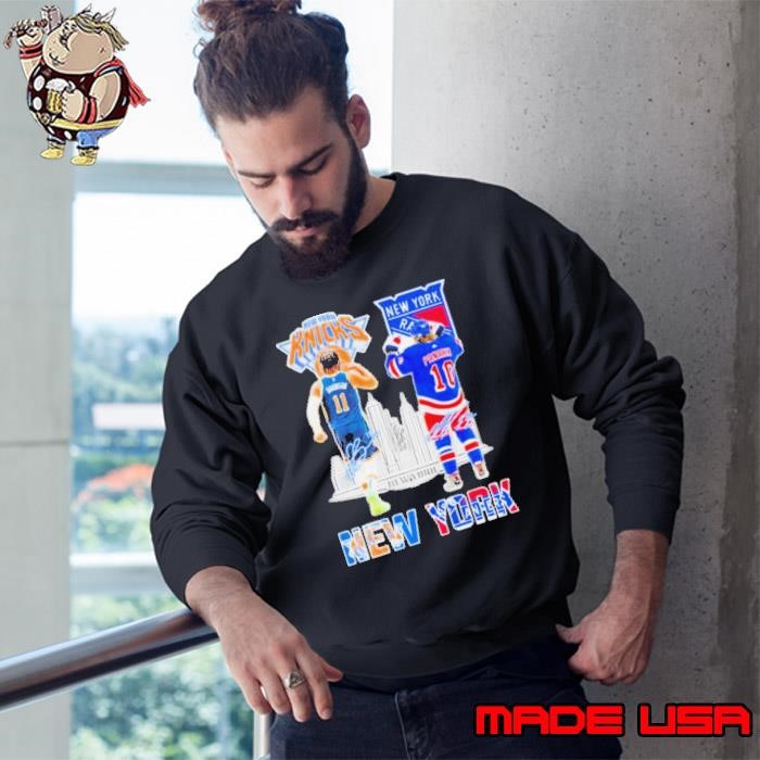 New York City Artemi Panarin New York Rangers And Jalen Brunson New York Knicks Signatures Sweatshirt