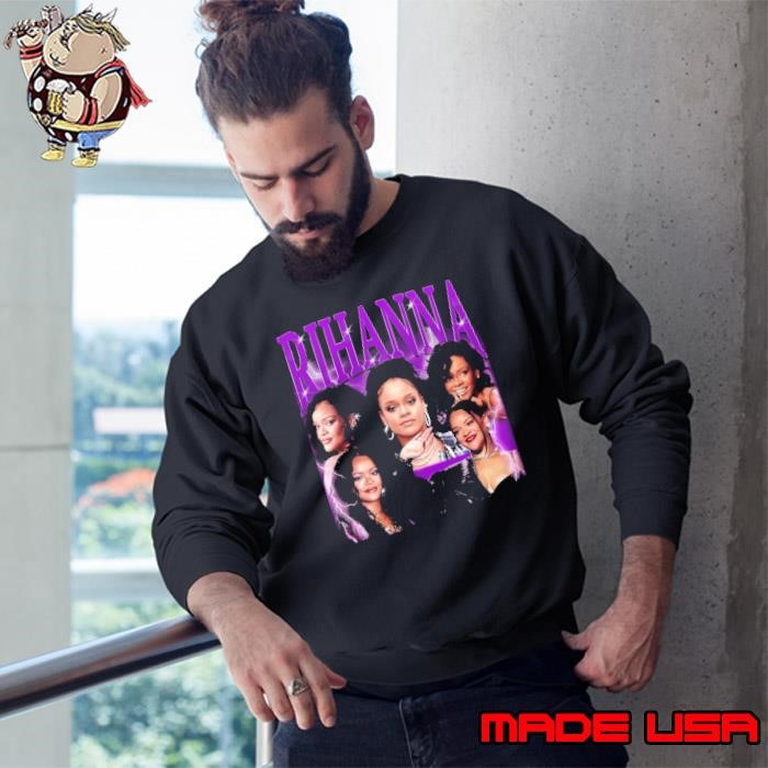 Nice Rihanna Barbadian singer businesswoman and actress Collage Sweatshirt