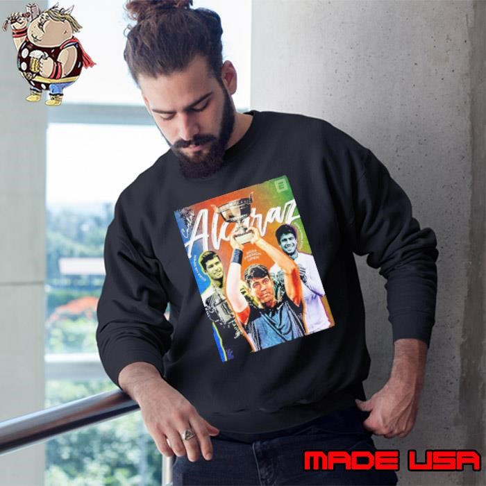 Official Carlos Alcaraz Champion Roland Garros 2024 The Championships Wimbledon Sweatshirt