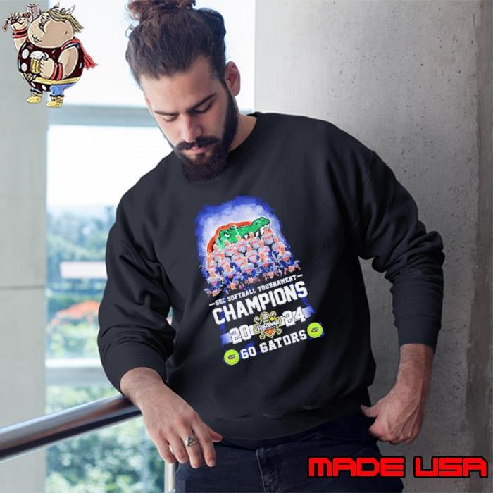 Official Teams Florida Gators Champions 2024 SEC Softball Tournament Go Gators Sweatshirt