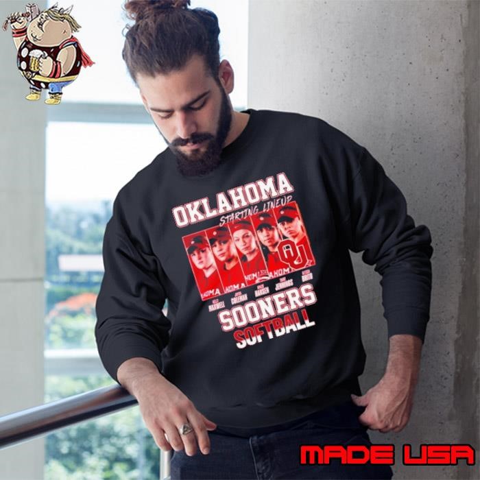 Oklahoma Sooners Softball Starting Lineup 2024 Sweatshirt