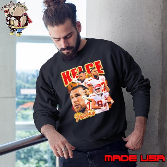 Original Travis Kelce an American football tight end Kansas City Chiefs Retro Bootleg Sweatshirt