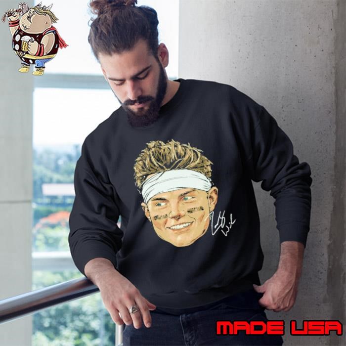 Original Zach Wilson American football quarterback Denver Broncos New York J Portrait Sweatshirt