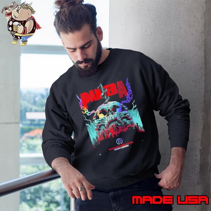 Pantera New York February 22 2024 Rainbow Foil Madison Square Garden New York Sweatshirt
