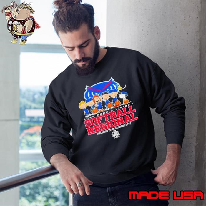 Peanuts Characters 2024 NCAA Division I Softball Regional Florida Atlantic Owls Logo Sweatshirt