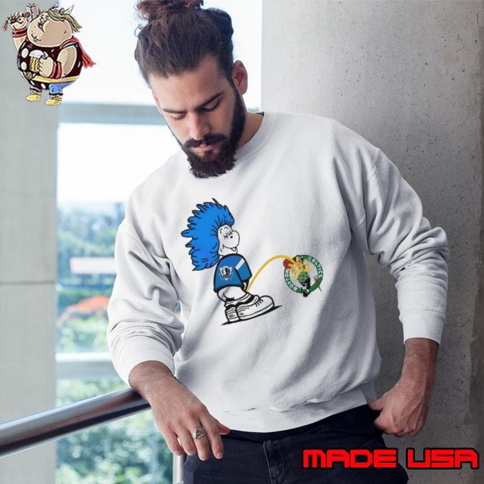 Premium Thing One Dallas Mavericks Piss On Boston Celtics 2024 Sweatshirt