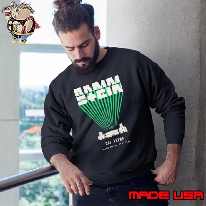 Rammstein Europe Stadium Tour RCF Arena, Reggio Emilia 2024 Event Sweatshirt