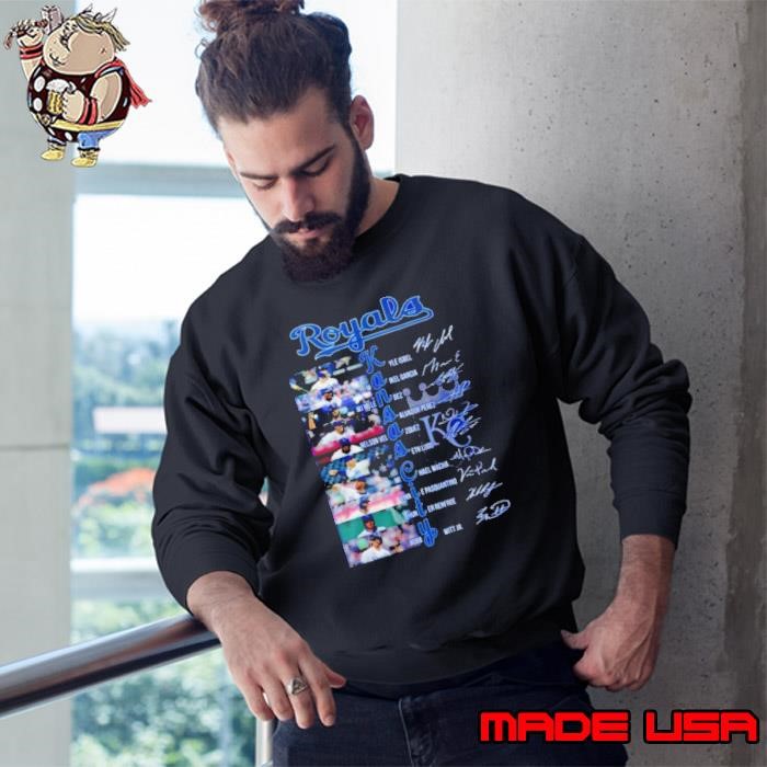 Royal Kansas City Kyle Isbel Maikel Garcia Signatures Sweatshirt