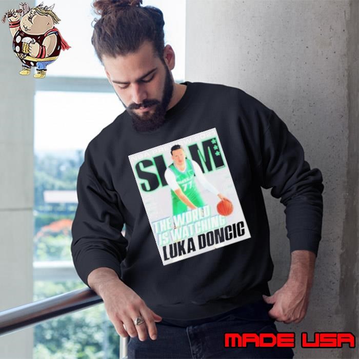 SLAM Luka Doncic The World Is Watching Basketball Sweatshirt