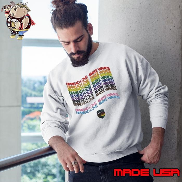 San Diego Wave FC Spread Love Make Waves 2024 Sweatshirt