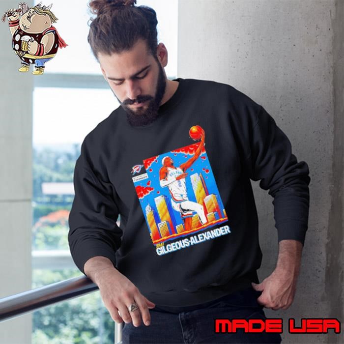 Shai Gilgeous Alexander Oklahoma City Thunder SGA city skyline Sweatshirt