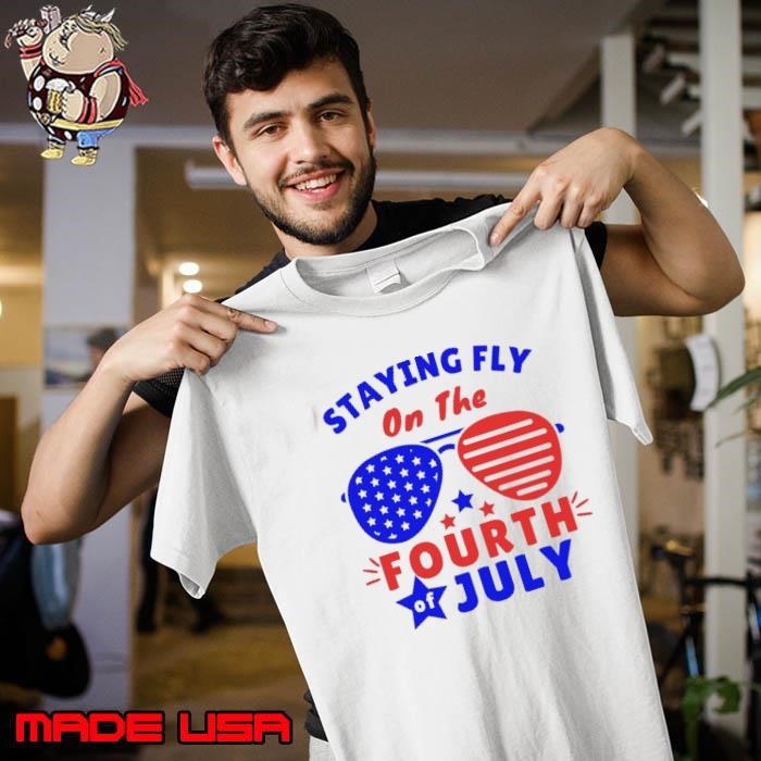 Staying Fly On The 4th Of July Staying Sunglasses USa Flag Unisex