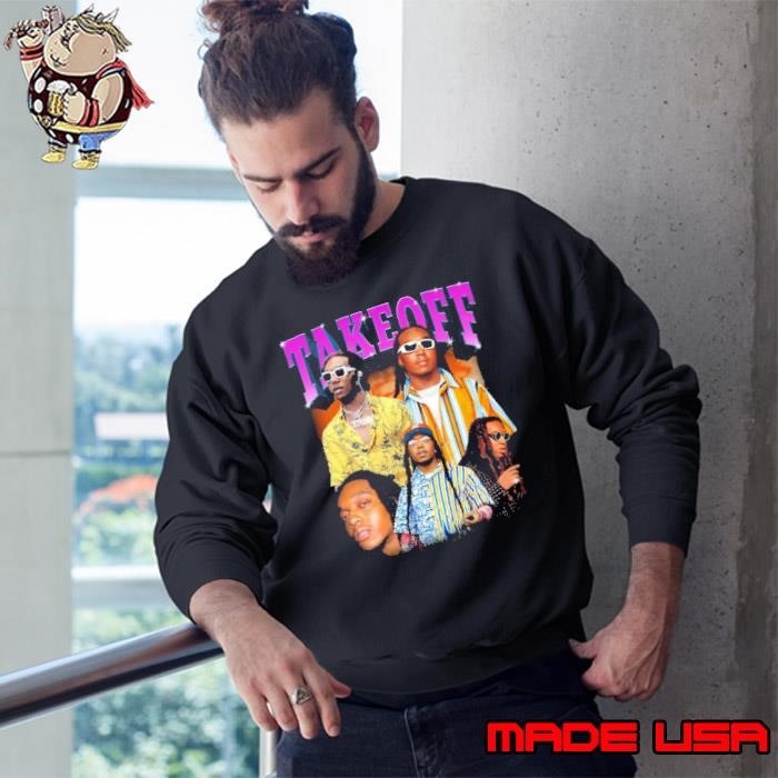 Takeoff an American rapper the youngest member Collage Sweatshirt