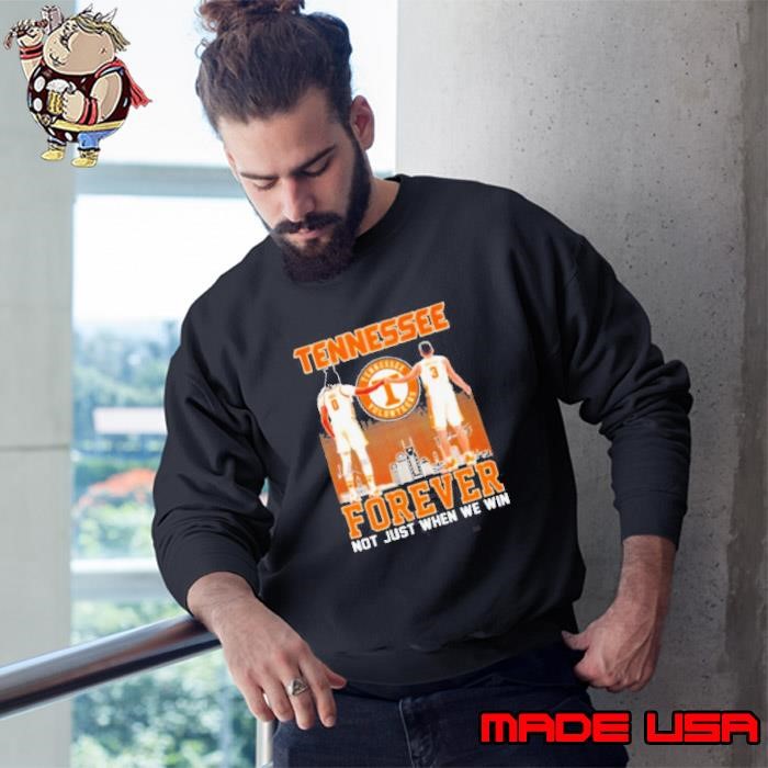 Tennessee forever not just when we win famous player signatures skyline Sweatshirt