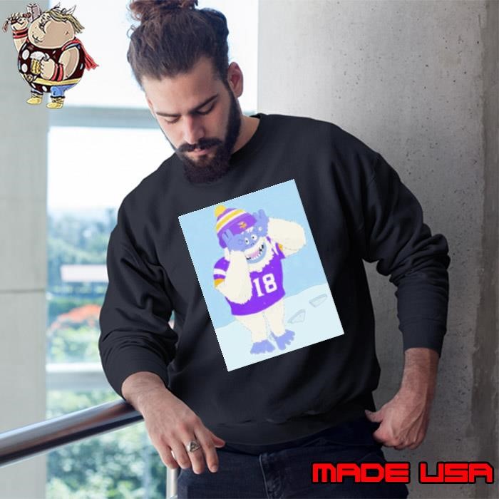 The Vikings as Abominable Snowman Minnesota Vikings Sweatshirt