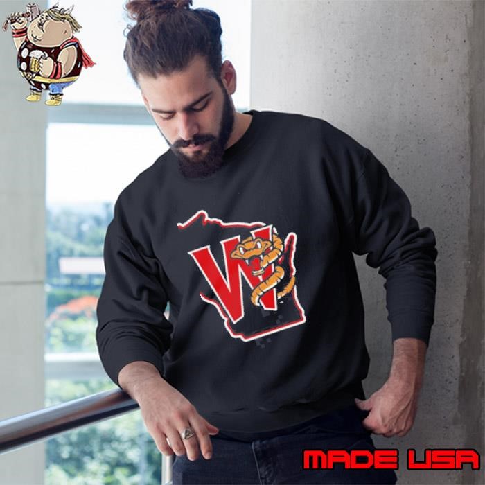 Timber Rattlers State Logo map Sweatshirt