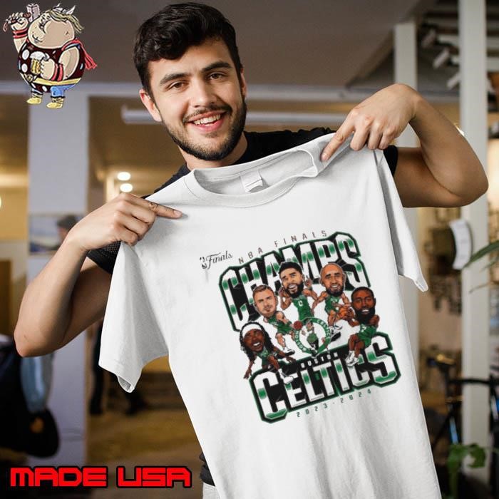 Top Boston Celtics 2024 NBA Finals Champions Pull Up Jumper Caricature Unisex