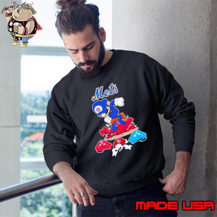 Top Super Mario New York Mets Stomp Atlanta Braves And Other Teams Sweatshirt
