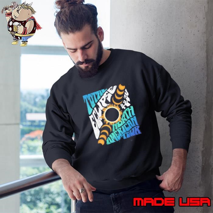 Total Eclipse 2024 Retro Groovy North American Tour Concert Sweatshirt