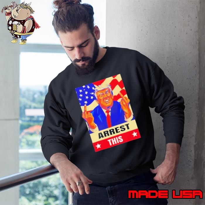 Trump arrest this never surrender fingers Sweatshirt