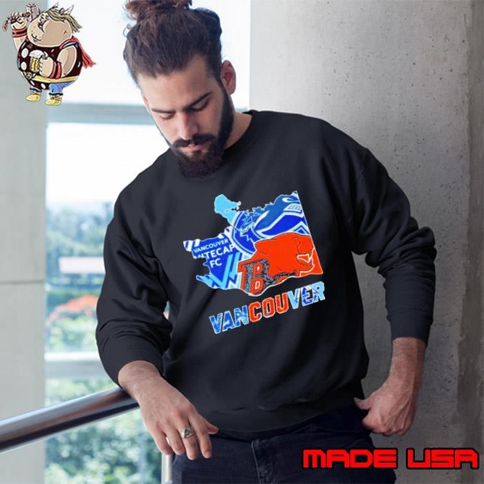 Vancouver Map Sports Teams Logo Sweatshirt